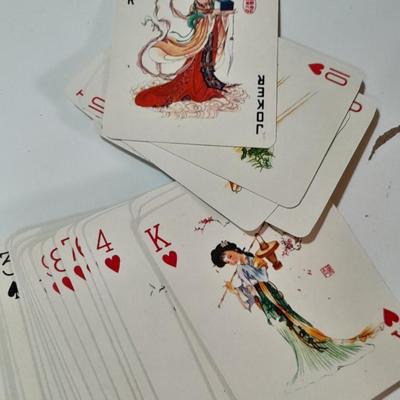 Shogi Koma Japanese shogi chess pieces - GO game pieces with wooden boxes - 2 decks of Japan playing cards