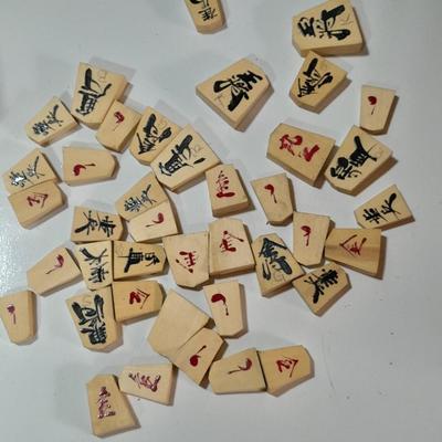 Shogi Koma Japanese shogi chess pieces - GO game pieces with wooden boxes - 2 decks of Japan playing cards