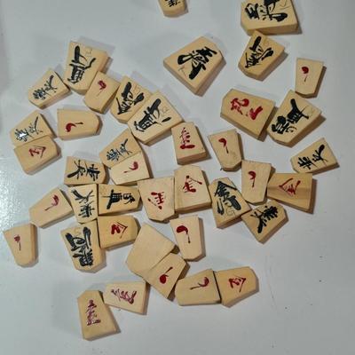 Shogi Koma Japanese shogi chess pieces - GO game pieces with wooden boxes - 2 decks of Japan playing cards
