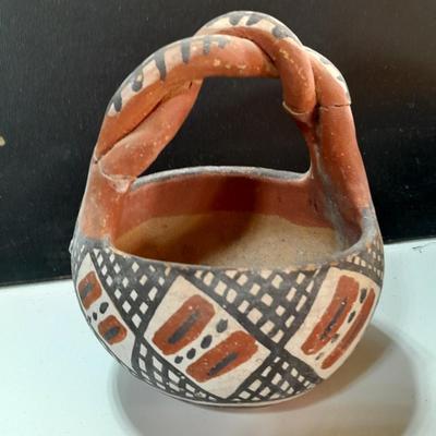 Native American pottery - signed UTE - and other vases - wolf pottery