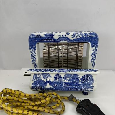 Pan Electric Toastrite rare Blue Willow pattern toaster