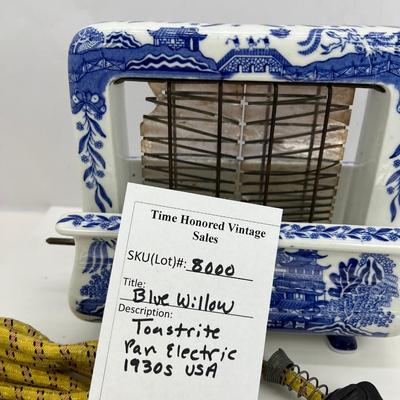 Pan Electric Toastrite rare Blue Willow pattern toaster