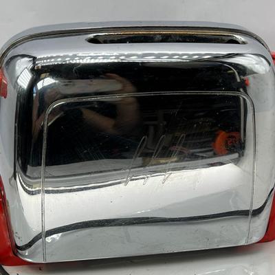 Vintage Kenmore 344-6332 Toaster Red/ Chrome 2 Slice