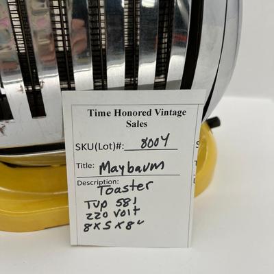 1940 Maybaum Toaster Type 581 German 220 volt