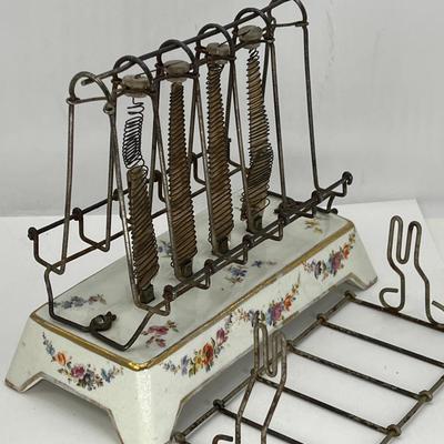 Antique 1908 Decorated Porcelain GE Toaster D12 Model A