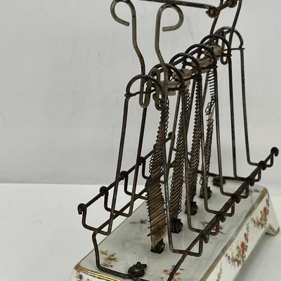 Antique 1908 Decorated Porcelain GE Toaster D12 Model A