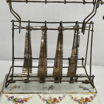 Antique 1908 Decorated Porcelain GE Toaster D12 Model A