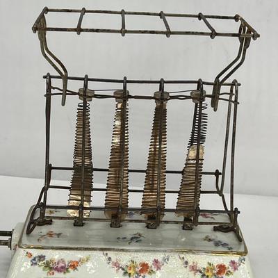 Antique 1908 Decorated Porcelain GE Toaster D12 Model A