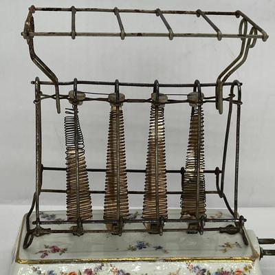 Antique 1908 Decorated Porcelain GE Toaster D12 Model A