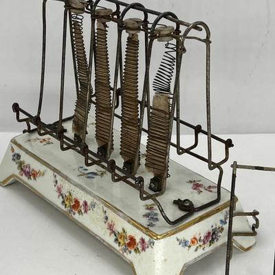 Antique 1908 Decorated Porcelain GE Toaster D12 Model A