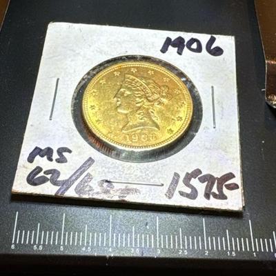 1906 LIBERTY HEAD 10$ Gold Piece MS 63+