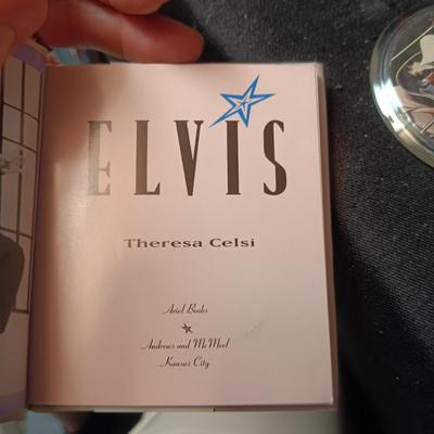 SMALL ELVIS BOOK, CARD, PHOTO, FUNNY MONEY AND MORE