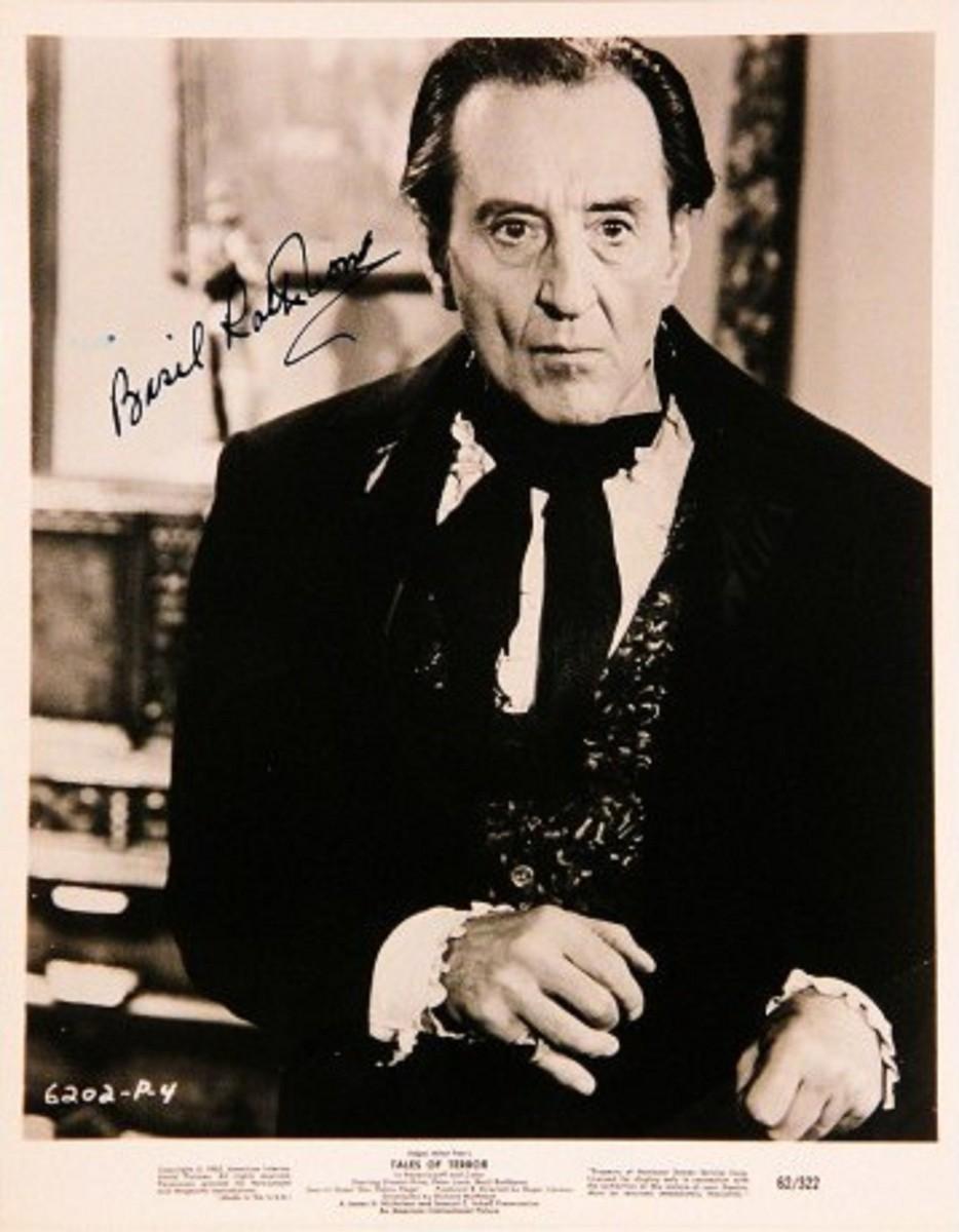 Basil Rathbone signed movie still photo | EstateSales.org