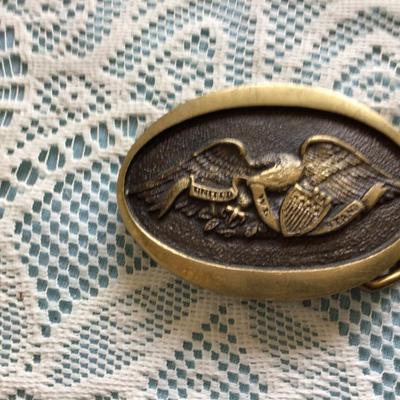 Brass Eagle Belt Buckle