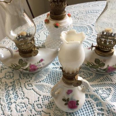 Vintage Mini Oil Lamps Lot