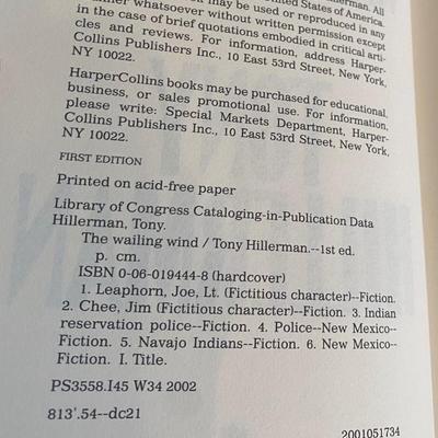 Tony Hillerman Books