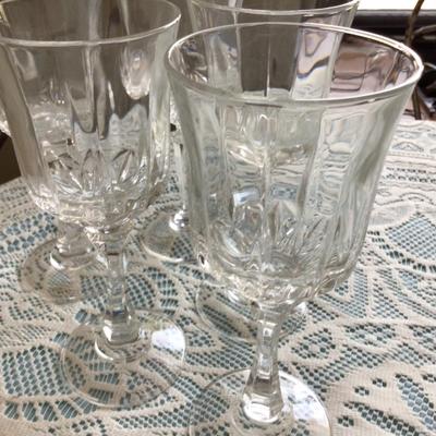 Five Lead Crystal Juice Glasses