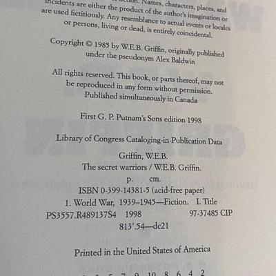 W.E.B. Griffin Books