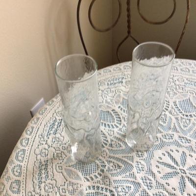 Two Tall Nude Girl Glasses