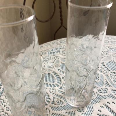 Two Tall Nude Girl Glasses