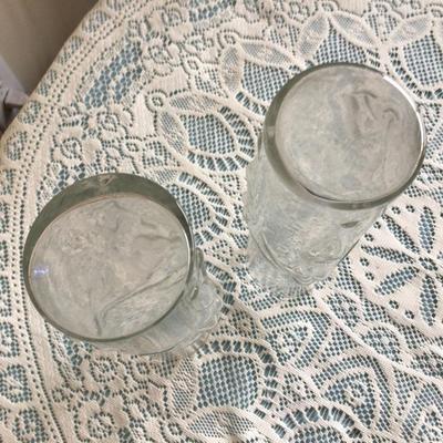 Two Tall Nude Girl Glasses