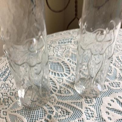 Two Tall Nude Girl Glasses