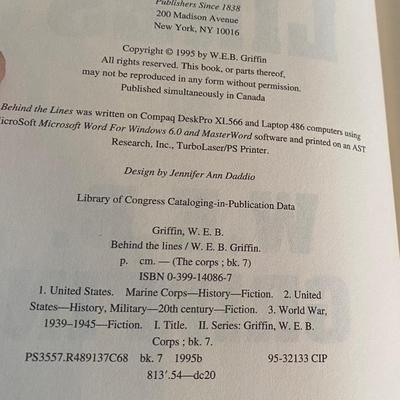W.E.B. Griffin Books