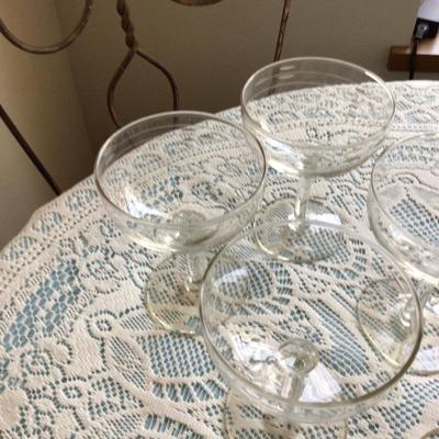 Five Champagne Glasses