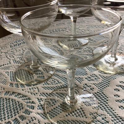 Five Champagne Glasses