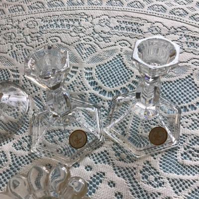 Three Sets Of Two Candle Holders