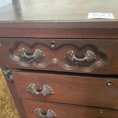 Vintage Hand Carved Chest Of Drawers