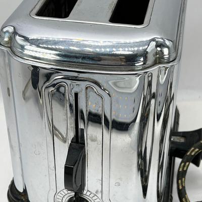 1930's Chrome Sunbeam Bread Toaster Model T-1-D, Art Deco