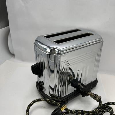 1930's Chrome Sunbeam Bread Toaster Model T-1-D, Art Deco