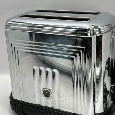 1930's Chrome Sunbeam Bread Toaster Model T-1-D, Art Deco