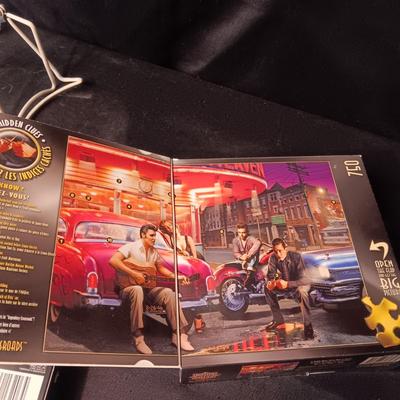 ELVIS "LEGENDS OF THE SILVER SCREEN" JIGSAW PUZZLE & 1999 CALENDAR (DAY AT A TIME)