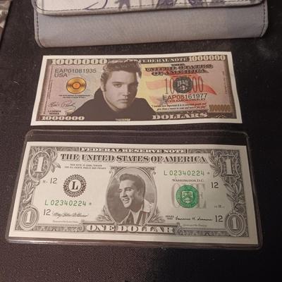 ELVIS WALLET, FUNNY MONEY, KEYCHAIN AND NOTE PAD