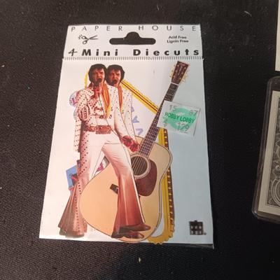 ELVIS WALLET, FUNNY MONEY, KEYCHAIN AND NOTE PAD