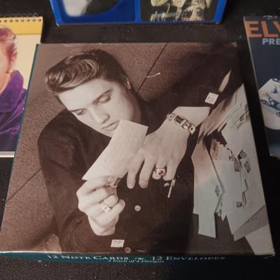 PORTRAIT OF ELVIS, NOTECARDS, 2 DECKS OF CARDS & MINI CALENDAR