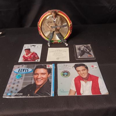 "HEARTBREAK HOTEL" PLATE, 2 MINI CALENDARS, MAGNET AND MORE