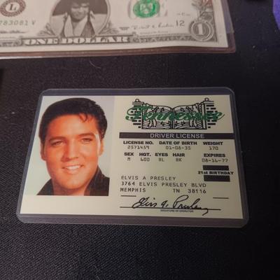 2 ELVIS TY BEANIE BABIES, TIN, FUNNY MONEY AND MORE