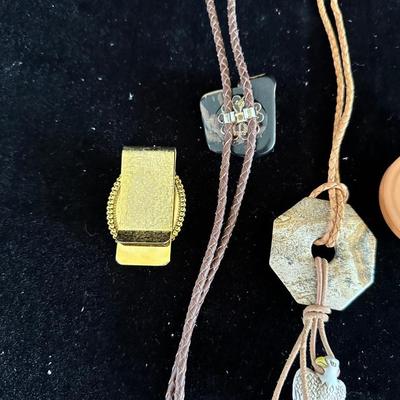 BOLO W/MONEY CLIP & 2 NECKLACES