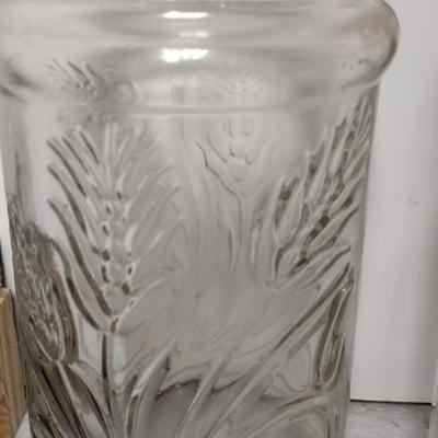 Girl with Geese picture and collectible jars