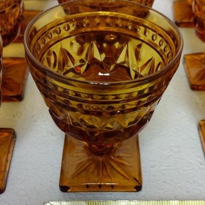 Lot of Amber Glassware