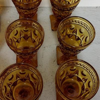 Lot of Amber Glassware