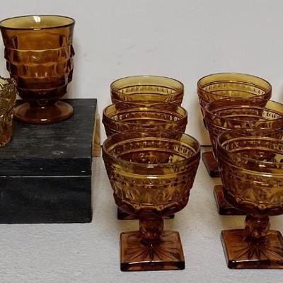 Lot of Amber Glassware