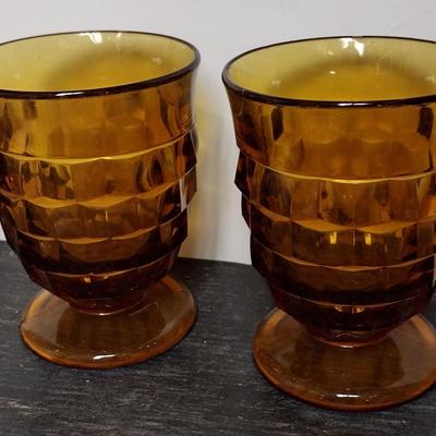 Lot of Amber Glassware