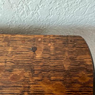 ANTIQUE CHEST AND WOOD FRAMED WALL MIRROR