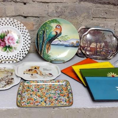 Vintage!!! Plates and Trays