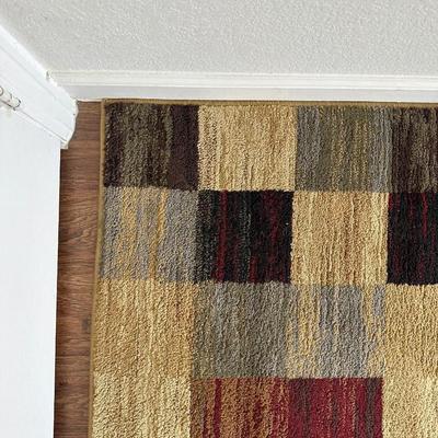 CHECKERED AREA RUG