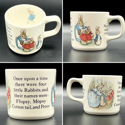WEDGEWOOD ~ Pair (2) ~ Peter Rabbit Three Piece Nursery Set